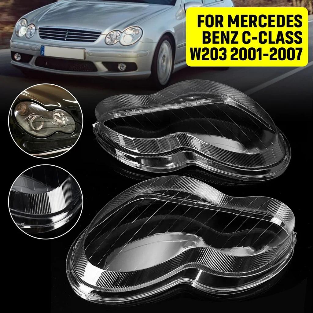 Car Front Headlight Lens Glass Cover For Mercedes For Benz W203 4-Door C180 C200 C230 C260 C280 2001-2007 Headlamp Cover Shell