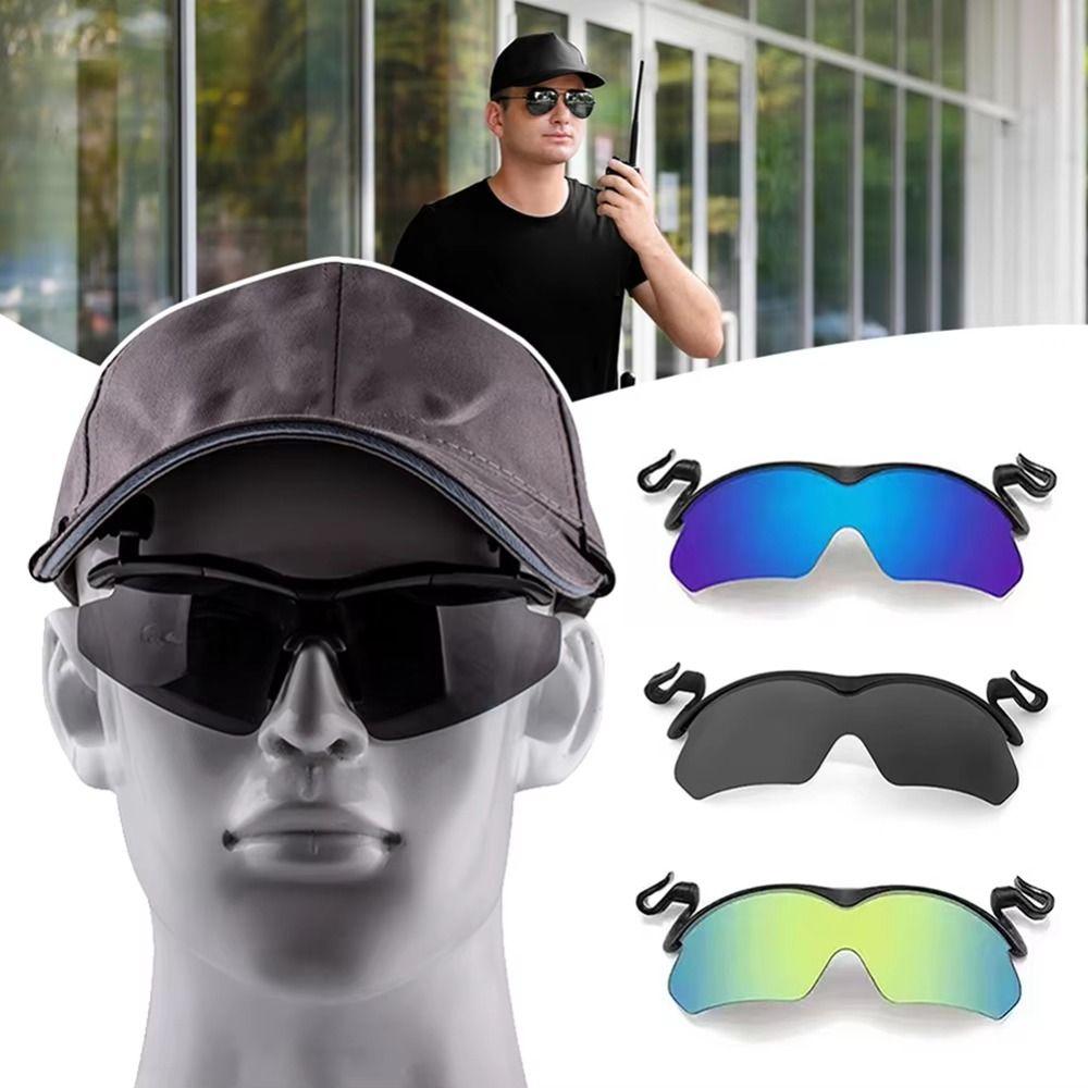 Clipped Edge On Hat Cycling Sunglasses Anti-Glare Clip-On Sunglasses Hat Brim
