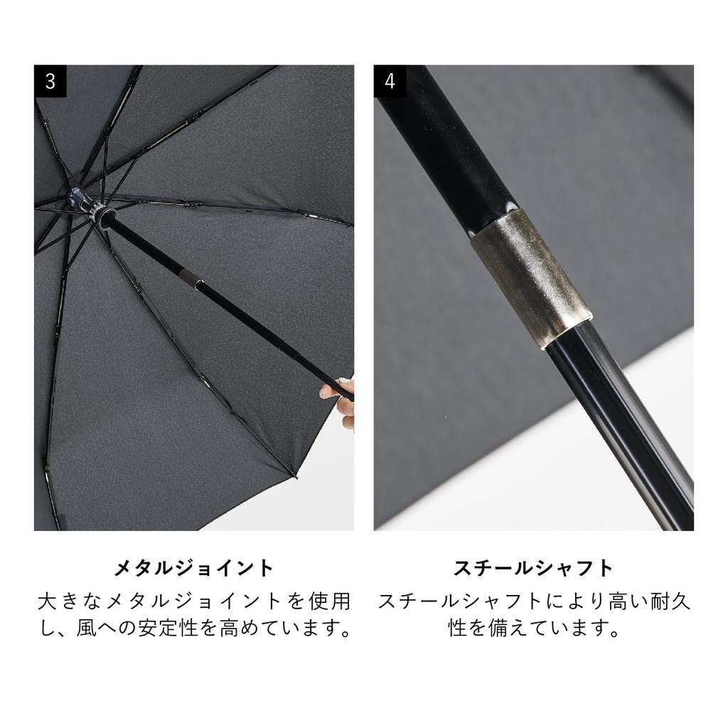 Knirps Pinstripe Navy Folding Umbrella Imported Navy T.320 [Regular Product] KNT320-4200