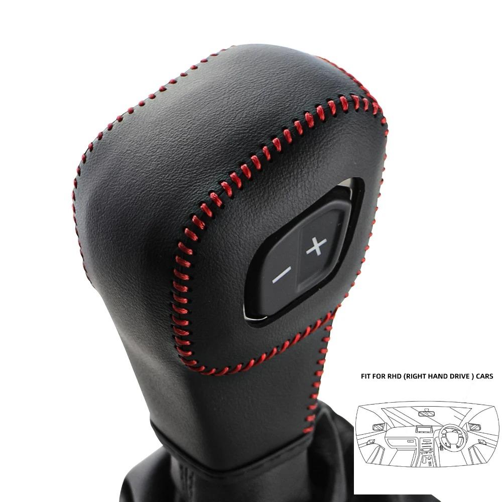 Кожаный чехол на ручку переключения передач для Ford Everest Ranger 2020 - 2022 Накладки на рычаг переключения передач Наклейка на рычаг переключения передач Аксессуары LHD RHD