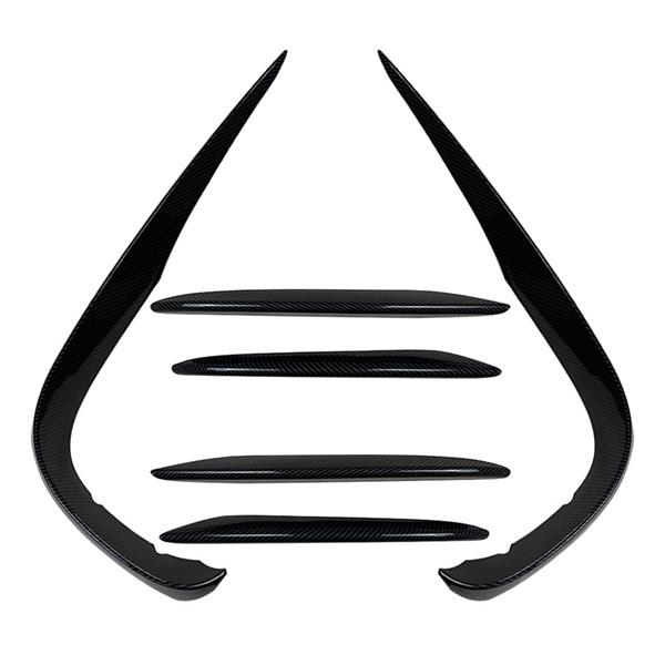 6-Piece Front Bumper Spoiler for 2016-2020 Mercedes E-Class W213 E200/E260/E300