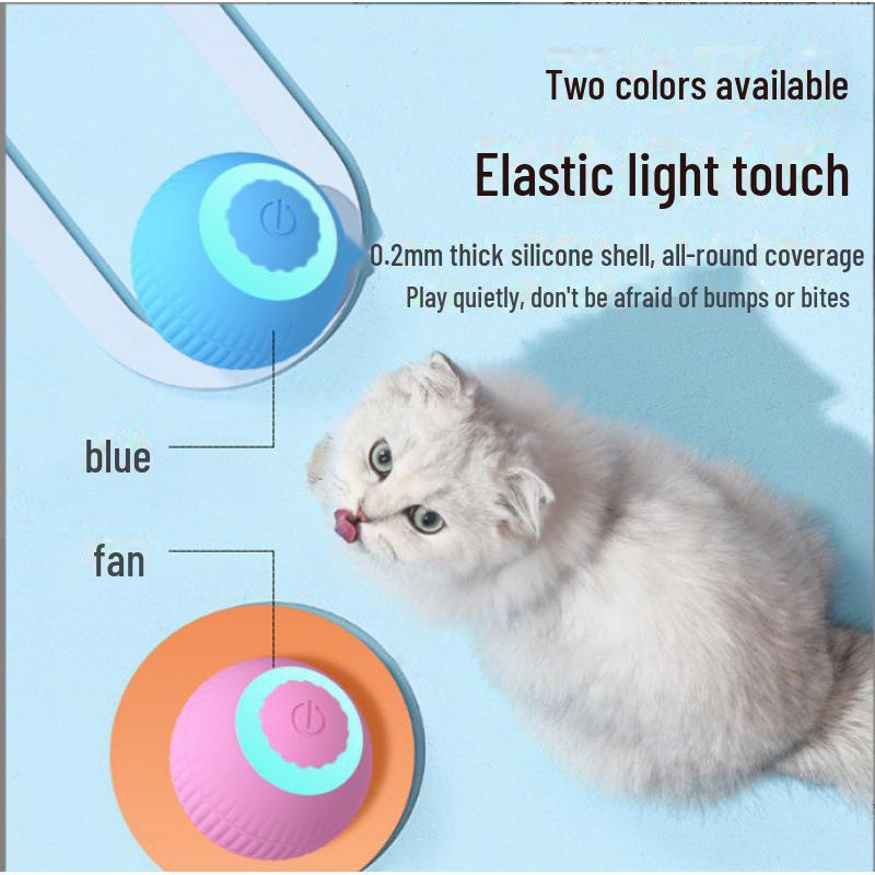 Интеллектуальная самокатящаяся игрушка-мяч для кошек