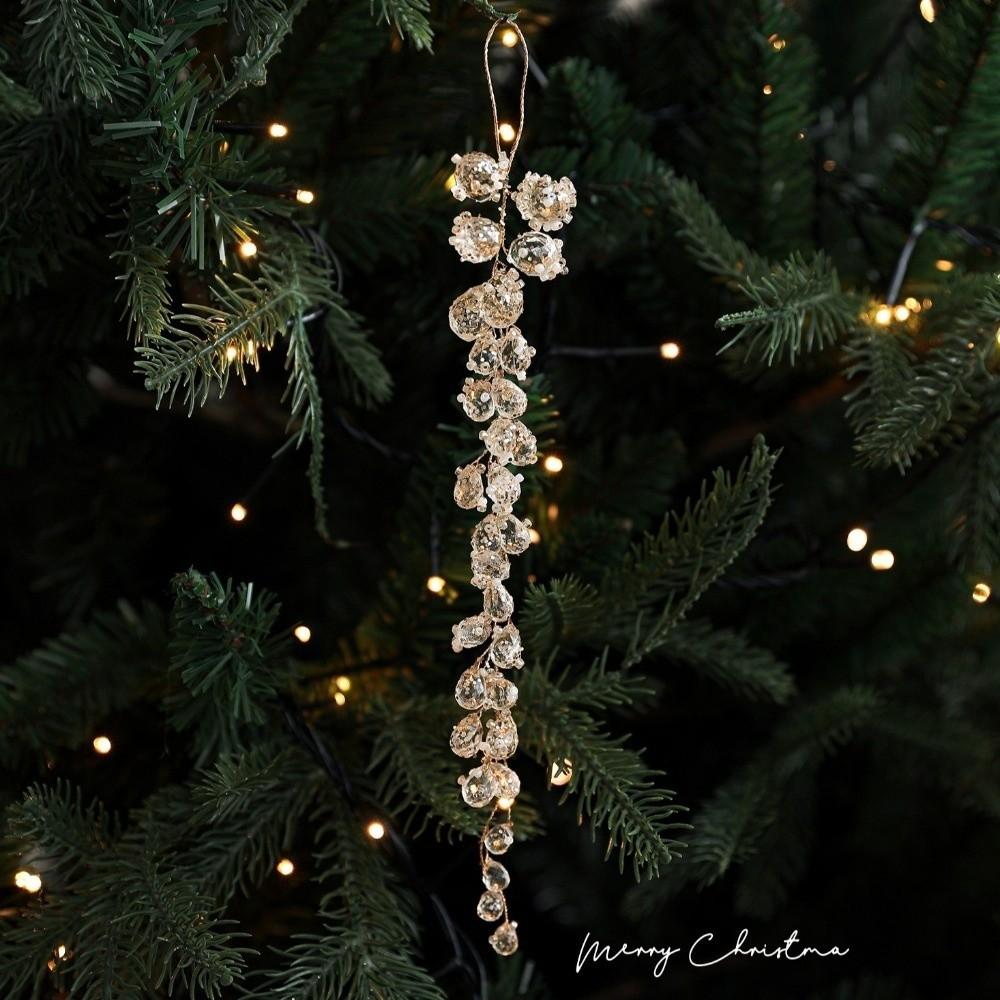 Виноградная Рождественская Подвеска-Сосулька Реалистичное Украшение для Рождественской Елки Блестящие Рождественские Ветки Домашний Декор