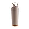  750ml Stainless Steel Coffee Mug with Ceramic Interior and Leak proof Straw Lid