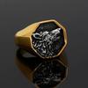 Jewelry Stainless Steel Titanium Steel Norwegian Viking Wolf Domineering Vintage Ring Men's Jewelry