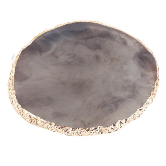 Yousheng Resin Nail Art Palette Safe Stylish Eco-friendly Portable Nail Mixing Tray for Easy Gel Color Display