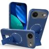 Protective Case - BOOLING - for iPhone Air - Silicone with Magnetic Circle and Stand - Blue