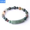 Браслет из натурального индийского агата 6 мм / 8 мм, смешанный с бусинами, уникальный мужской браслет