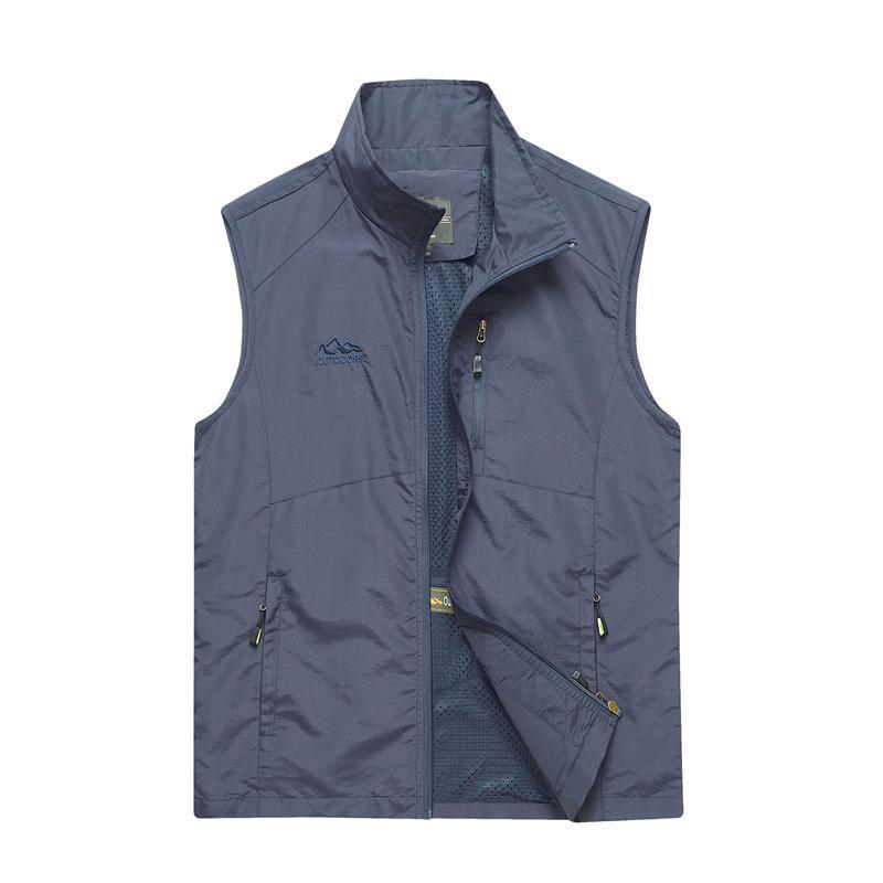 Men's Vest Spring and Autumn Thin Casual Breathable Vest Men's Youth Middle-aged and Elderly Quick-drying Vest Summer Vest