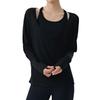 IRCOLVE Sportswear Loose Long Yoga Women's T-Shirt, Fit, Sleeve, Top, Spring/Autumn, Running, Pilates, Gym, Sheer, Quick-Drying, Figure-Flattening