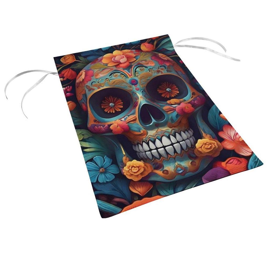 Customizable Halloween Skull Garden Flag - Double-Sided Polyester Yard Decoration