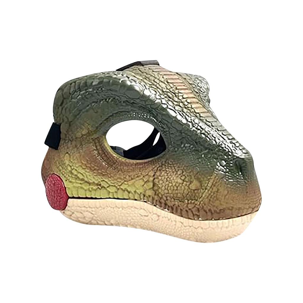Dino Mask Moving Jaw, Hard Plastic Funny Dinosaur Mask With Dinosaur Scream Halloween Mask Dinosaur Head Face Mask Movable Mouth Party Cosplay Props