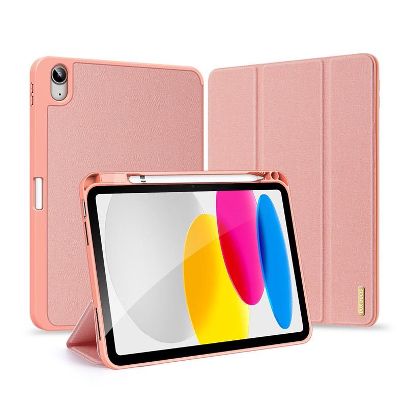 IPad 10th 11th Gen 10.9 Inch Folio Case With Stand Sleep/Wake Shockproof Tri-Fold Design Air 6 Fabric Texture