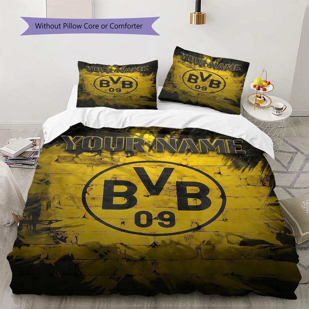 Custom Name,BVB 09 Pattern Bedding Home Decoration Birthday Gift ( 1 duvet cover + 2 pillowcase, without core),fan merchandise.