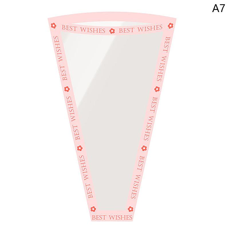 50Pcs Single Bouquet Flower Wrapping Paper Transparent Cellophane Gift Packaging Bag Wedding Birthday Party Florist Packing Bags