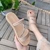 Модная летняя обувь Женские сандалии Плоские сандалии Женские тонкие полоски Гладиаторские пляжные сандалии Женские шлепанцы Шлепанцы 2024