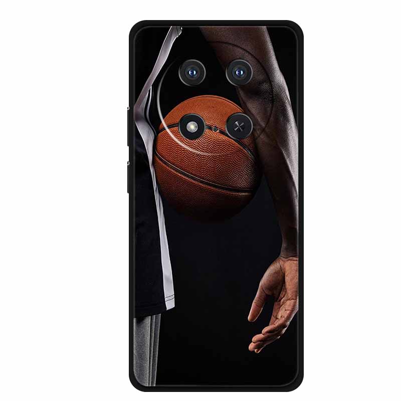 Чехол для Honor X9c X 9 c Цветочки Черный Силикон ТПУ Мягкая Задняя Крышка Для Honor Magic 7 Pro Magic7 5G lite Чехол для Телефона Funda