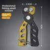 Camper Portable Stainless Steel Luya Scissors Fishing Line PE Line Serrated Blade MINI Fishing Scissors