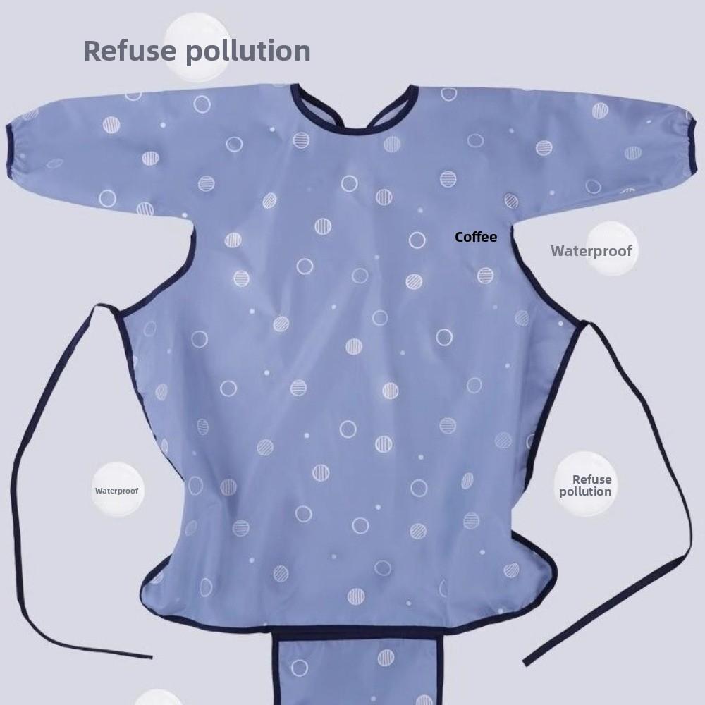 Anti-Dirty Feeding Bib Waterproof Long Sleeves Bib Baby Eating Table Cover Baby Feeding