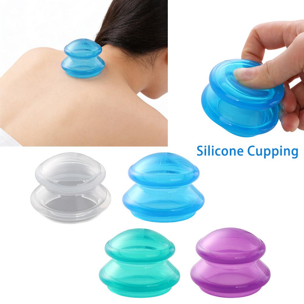 Health Care Relaxation Vacuum Cupping Cups Face Neck Massage Cans Silicone Suction Cups Massage Cup