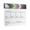 Film Clapper Board Acrylic Dry Erase Slate Colorful Director Video Scene Clapboard Cut Prop Whiteboard Marker Filming Tool