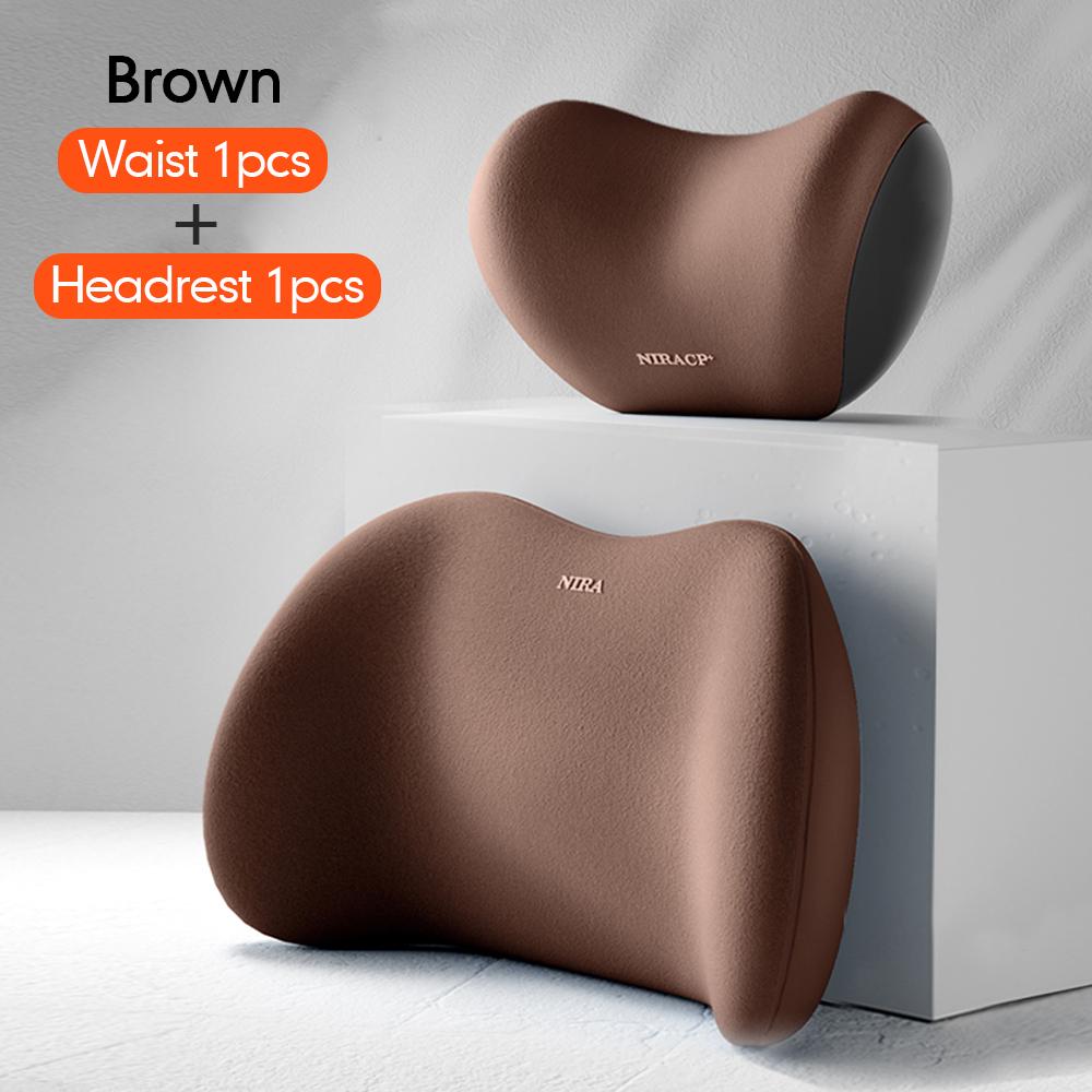 Подушка для автокресла, регулируемая поясничная поддержка, подголовник, поясничная подушка, автокресло, пена с эффектом памяти, аксессуары для салона автомобиля, путешествия