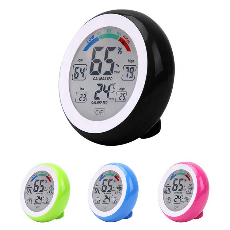 Humidity Meter Indoor Electronic Temperature Round Circular Digital Thermometer Hygrometer Table Desk Hygrothermograph