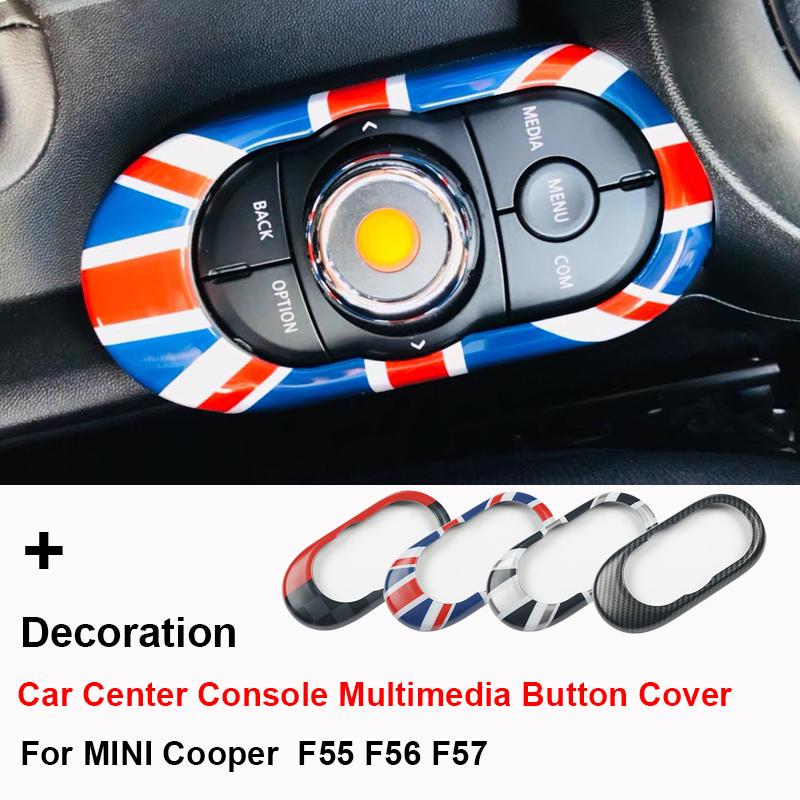 Для MINI Cooper S JCW F55 F56 F57 автомобильная консоль мультимедийная кнопка Шестерня панель корпуса наклейка