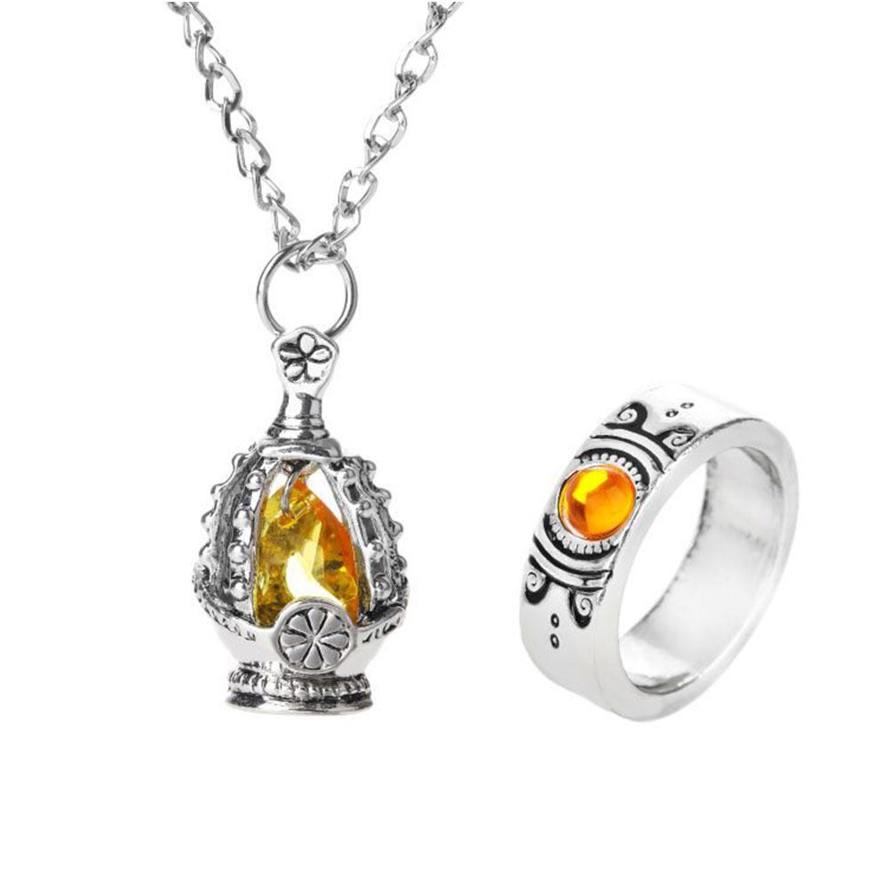 Ожерелье Волшебницы Маленький Круг Ожерелье Души Набор Колец Ювелирные Изделия Подвеска Душа Дух Ядро Ожерелье Кольцо Набор Карт Ожерелье Аниме