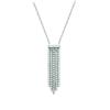 [Q4960] - Silver Necklace 'Sissi' Silver White (rhodium Plated) - 37x10 Mm
