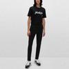 HUGO BOSS T-Shirts Men's Black Crew Neck Moderate Straight Fit 50465930-001