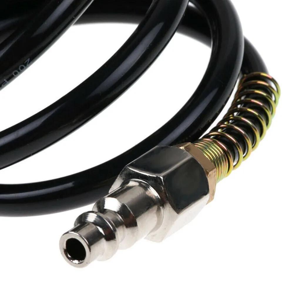 Air Compressor Hose Quick Coupler 1/4" NPT Pneumatic Adapter Quick Coupler Inflating Coil Air Hose Compressor Replacement Part