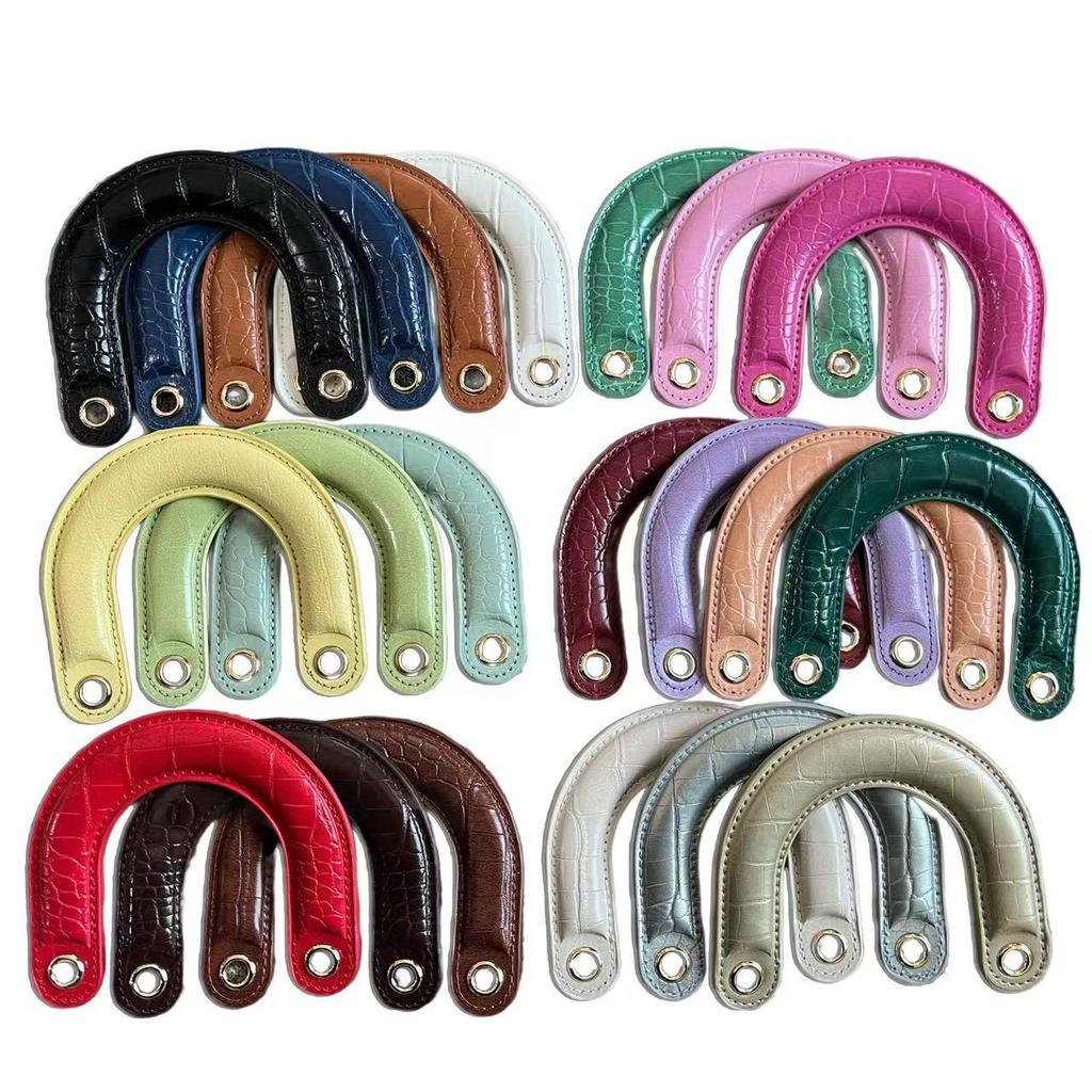 Curved PU Bag Strap Handle - Replaceable Handheld Bag Accessory