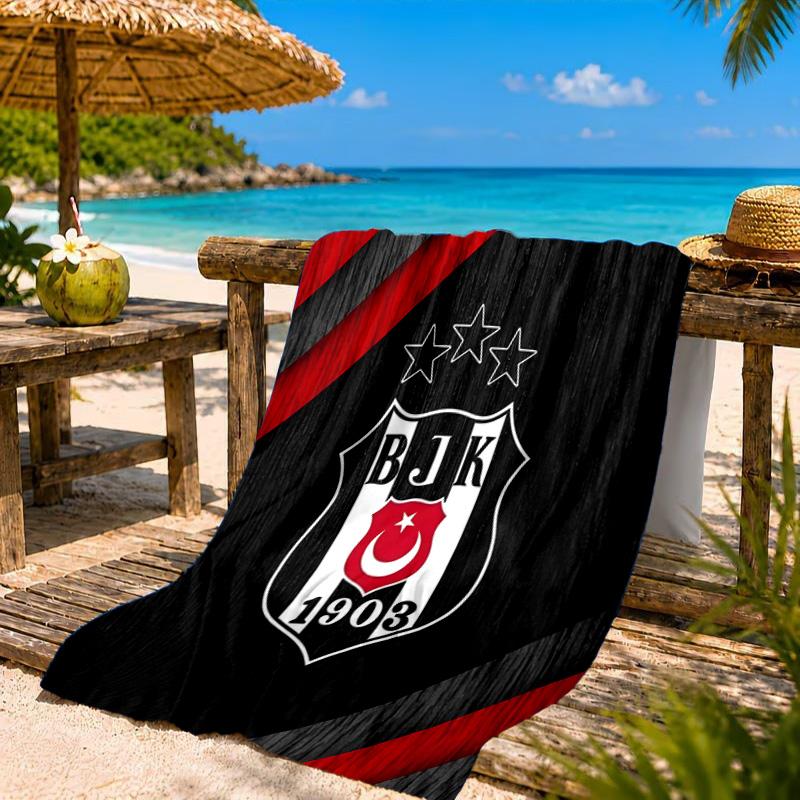 Besiktas Crest Legacy 1903 Beach Towel, Quick-drying, Easy to Care for, Suitable for Both Fitness and Beach Vacations,Sports Essential