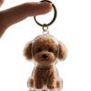 Dog Shape Pet Hair Keychain Hair Grooming Puppy Pendants Cartoon Dog Hair Storage Box  Pet lovers