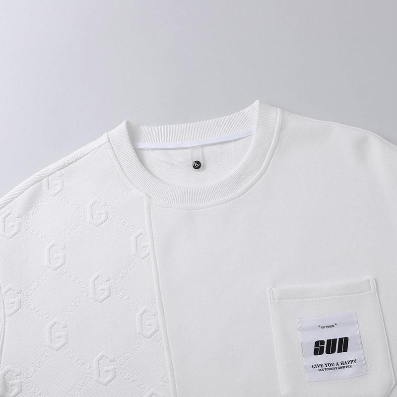 Весна и осень свободный мужской модный повседневный круглый вырез с принтом в стиле пэчворк мужской пуловер с капюшоном