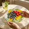Safe Fruit Plate Lemon Pattern Dinner Plate Multi-purpose Shallow Plate  Picnic