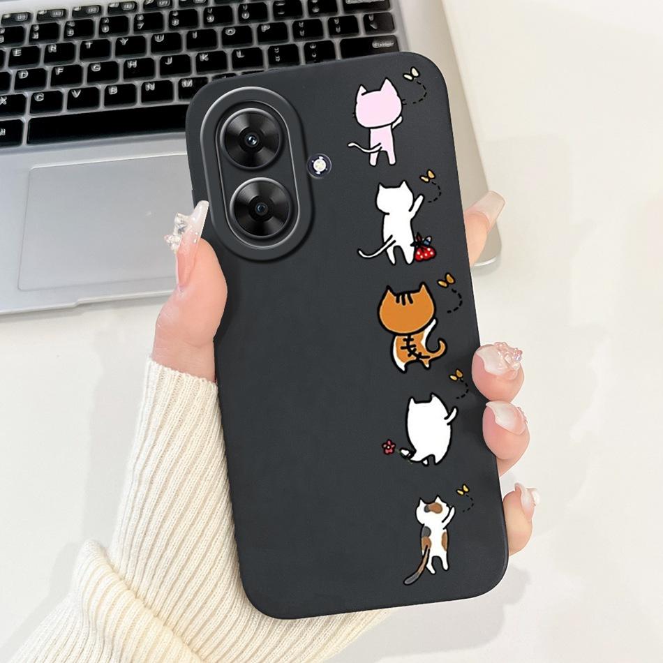 Для Realme Note 60 2024 Модный чехол с рисунком для Realme Note60 4G Мягкие силиконовые противоударные чехлы