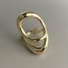 Xiaomi 925 Sterling Silver Rings For Women Geometric Fine Jewelry Finger Adjustable Retro Gold Cross Ring For Party Birthday Gift