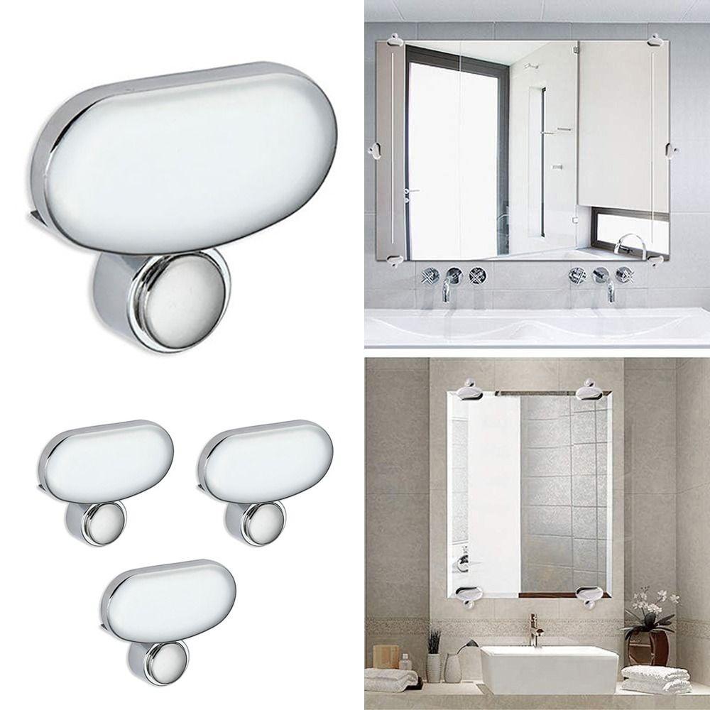 Зеркальный зажим из цинкового сплава серебристый крепеж для зеркал новые гвозди для крепления зеркал