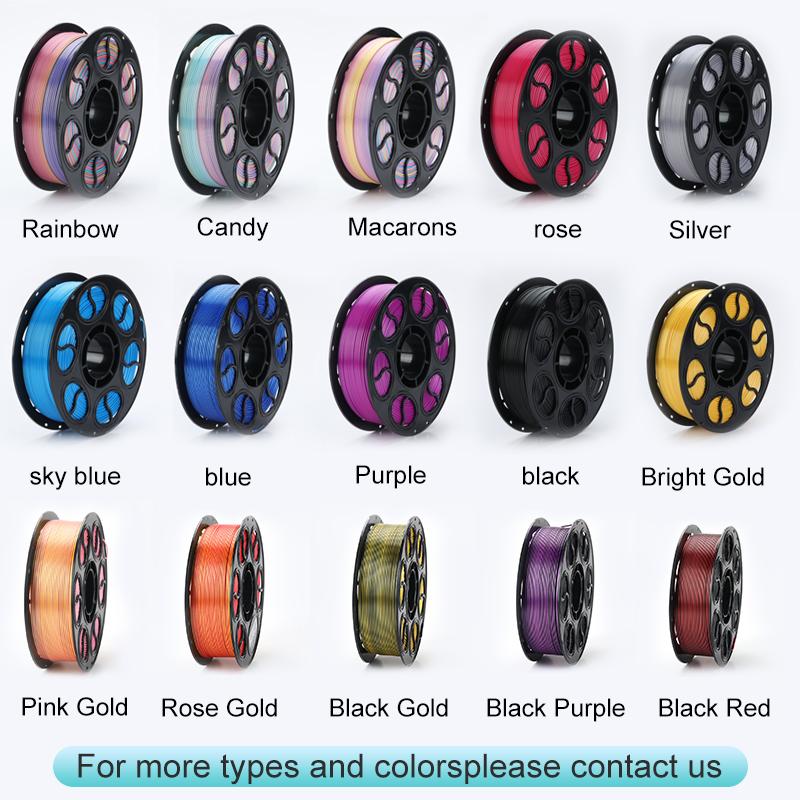 3D Printing PLA Filament High Quality 3D Printing Consumable Multi-color 3d Printing Materials 1.75mm Tolerance FDM Customizable
