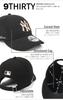 New Era 9THIRTY Cap Side Logo Embroidery MLB ONSPOTZ Exclusive New York Yankees 9Thirty CS The Standard NY Black M/L Adjustable Baseball Cap