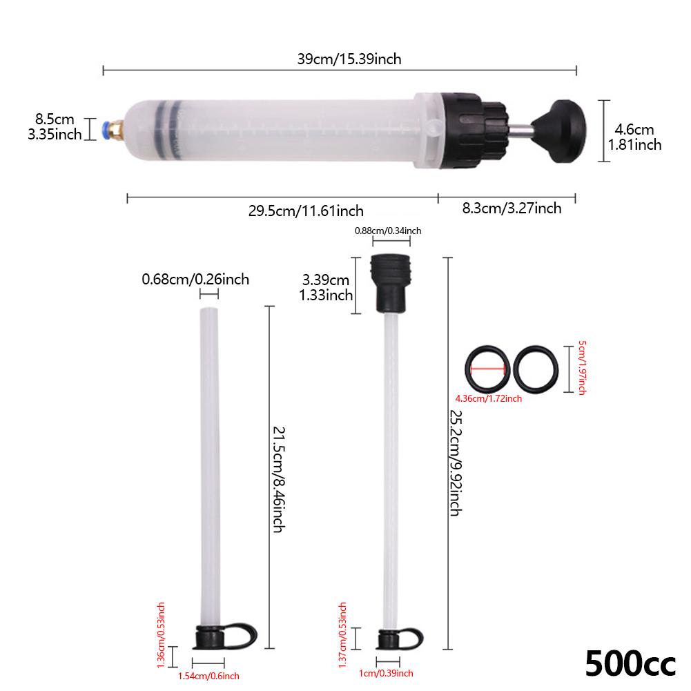200cc 500cc Автомобильные экстракторы жидкостей Насосы Шприцы для замены масла с шлангом Ручные всасывающие и заливные устройства для топлива Автомобильная замена масла