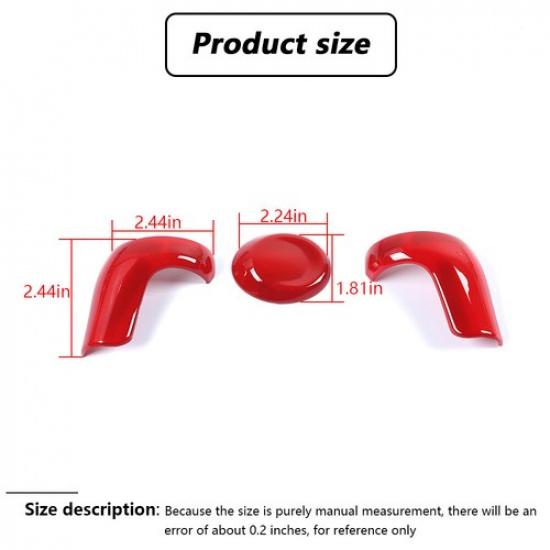 Red Gear Shift Knob Head Decor Cover Trim For Chevrolet Camaro 2016+ Accessories