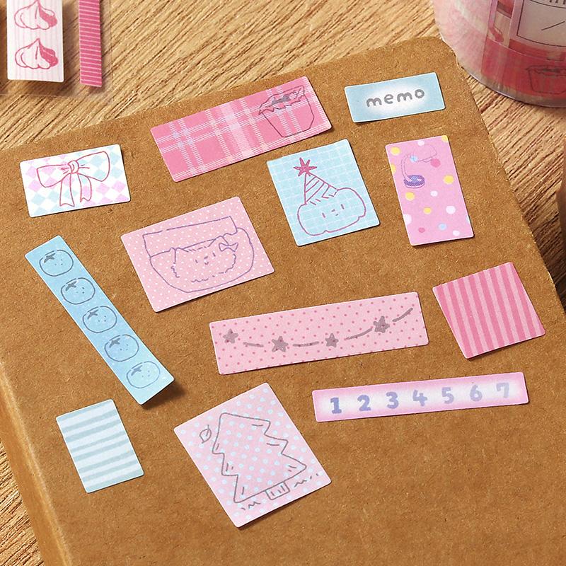 JIAMEI 40mm * 3m Sunshine Variations Series Kawaii Ins Cartoon Small Item Label Die Cutting Tape DIY Diary Scrapbook Aesthetics