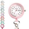 Nursery Short Chain Watch with Date and Day Display Inverted Dial Nurse Watch Nursing Pulse Measurement Scale Luminous NEW White 1286268A Nurse Goods