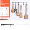 Kitchen Rail Rack Wall-mounted Tableware Hanger Hanger Hook Free Punching Kitchen Tools