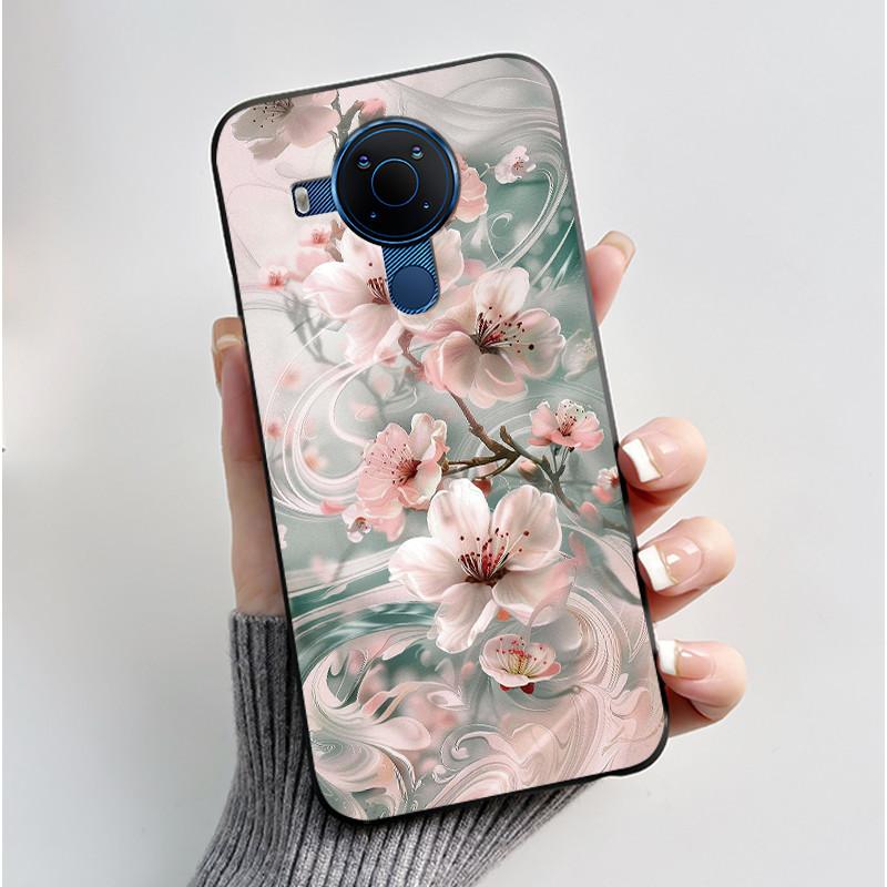 Чехол для Nokia 5.4 3.4 5.3 Чехол Эстетичный Модный Милый Кот Астронавт Черный Мягкий ТПУ Силикон Задняя Крышка Ударопрочный Чехол для Телефона