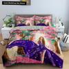 Пододеяльник с акварельными цветами King Queen, красочный цветущий комплект постельного белья для подростков, взрослых, 2/3 предмета, полиэстеровое одеяло