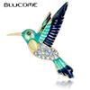 Bird Brooch Enamel Pin Crystal Jewelry For Women Men Suit Bag Scarf Accessories Party Wedding Ornaments Gifts Zinc Alloy